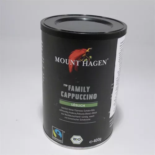 Mount Hagen bio cappucino családi kiszerelés 400 g