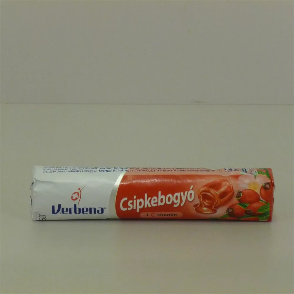 Verbena rolls cukorka csipkebogyó 32 g - Delfinbúvár Vegyesb