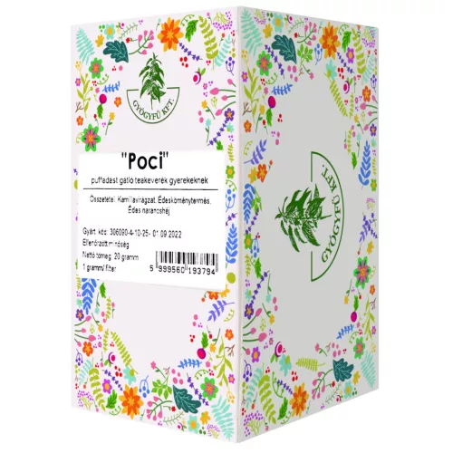 Gyógyfű poci puffadásgátló filteres teakeverék 0-8é korig 20x1g 20 g