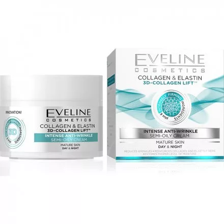 Eveline 3d collagen intenzív ránctalanító arckrém 50 ml
