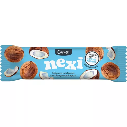 Cornexi nexi müzli szelet kókuszos kakaós tejbevonó talppal 25 g