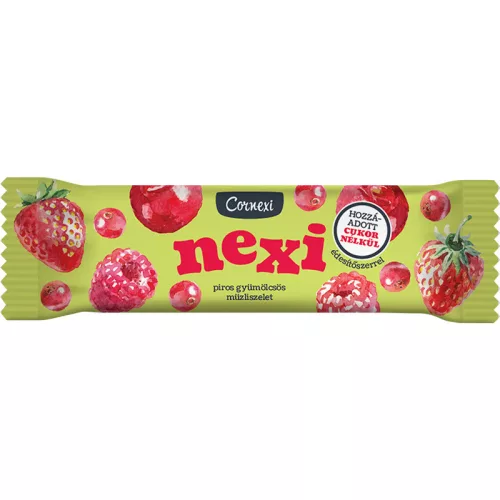 Cornexi nexi müzli szelet piros gyümölcsös édesítőszerrel 25 g