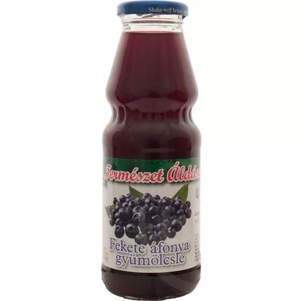 Természet Áldása fekete áfonya gyümölcslé 100% 330 ml