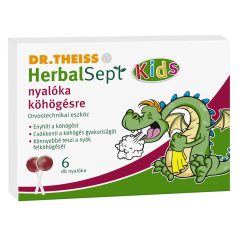   Dr.theiss herbalsept nyalóka köhögésre - málna ízesítésű 6 db