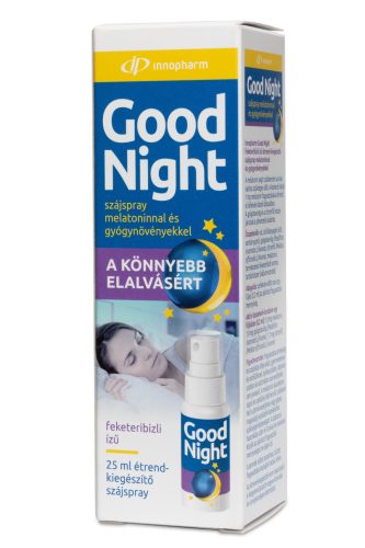 INNOPHARM GOOD NIGHT SZáJSPRAY MELATONINNAL éS GYóGYNöVéNYEKKEL 25 ML