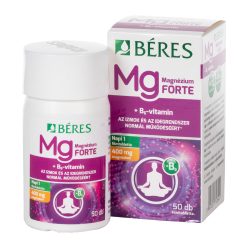 Béres magnézium 400mg+B6 -vitamin forte tabletta 50 db