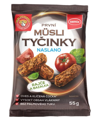 Semix gluténmentes müzli snackek paradicsom-bazsalikom 55 g