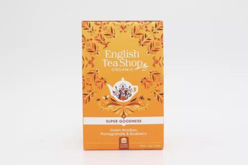 English Tea Shop 20 bio zöld rooibos gránátalma áfonya tea 35 g