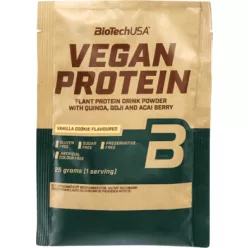   Biotech vegan protein vaníliás sütemény ízű fehérje italpor 25 g
