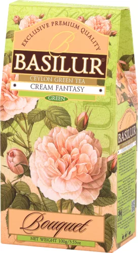 Basilur bouquet cream fantasy szálas zöld tea 100 g