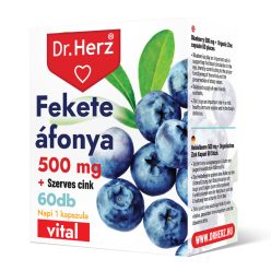 Dr.herz fekete áfonya 1000mg+szerves cink kapszula 60 db