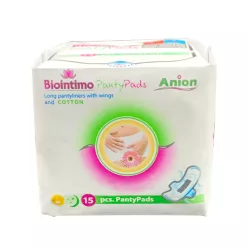   Biointimo panty pads hosszított szárnyas tisztasági betét 15 db