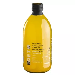   Deto bio szűretlen almaecet fúzió kurkumával és gyömbérrel "anyaecettel" 500 ml