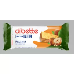   Dibette mogyorós ízű krémmel töltött mártatlan ostyaszelet, fruktózzal gluténmentes 50 g
