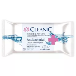   Cleanic antibakteriális nedvesített frissítő törlőkendő 15 db