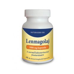 Interherb lenmagolaj 1000mg kapszula 48 db
