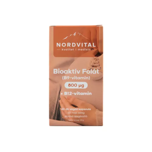Nordvital b9(folát)-vitamin 800mcg kapszula 60 db