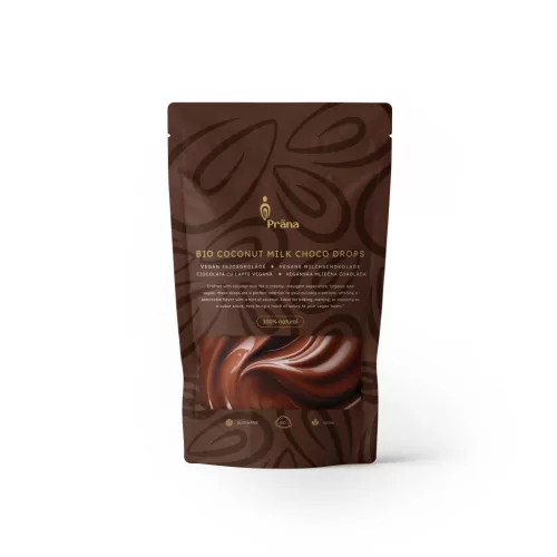 Prana bio csokoládé pasztilla kókusztej és kókuszcukor 250 g