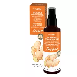   Venita trichológiás hajgyógyászati kondicionáló hajszesz-elixír gyömbér kivonattal gyenge, vékonyszálú hajra 100 ml