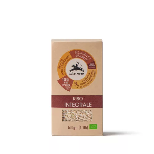 Alce Nero bio rizottónak való szuperfinom barnarizs 500 g