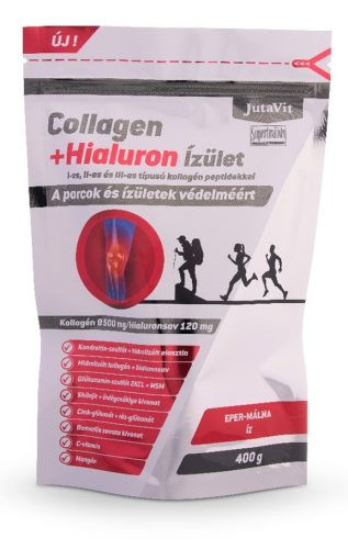Jutavit collagen+hialuron ízület eper-málna kollagén por 400 g