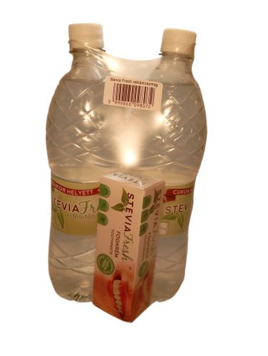 Stevia Fresh reklámcsomag édesítőszer 2x1000ml + grátisz 1db stevia fresh fogkrém 1 db