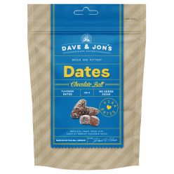   Dave & Jon's dates chocolate ball mag nélküli ízesített datolya kókuszos csokigolyó ízben, hozzáadott cukor nélkül 125 g