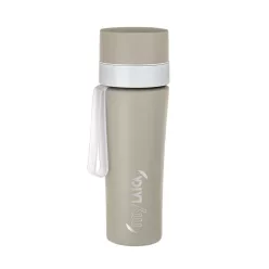   Laica mylaica rozsdamentes matt bézsre festett fast disk rendszerű vízszűrő kulacs pánttal 0,55 literes 1 db