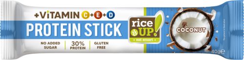 Rice Up fehérjeszelet vitaminokkal kókuszos ízű hcn 40 g