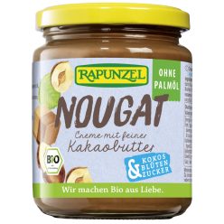   Rapunzel bio mogyorós nugátkrém pálmaolaj nélkül, kókuszvirág cukorral 250 g
