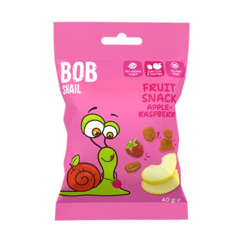 Bob Snail gyümölcs snack alma-málna 40 g