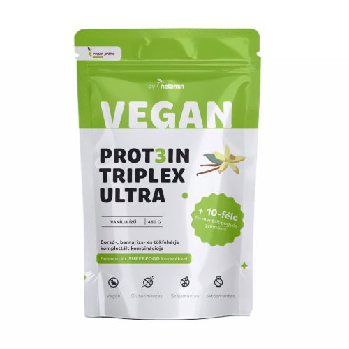 Netamin vegan prot3in triplex ultra fehérjepor vanília 450 g