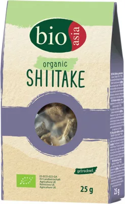 Bioasia bio szárított shiitake gomba 25 g