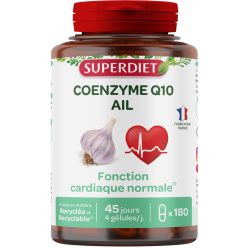   Superdiet q10 koenzim + fokhagyma kivonat, a szív és érrendszer támogatására 180 db