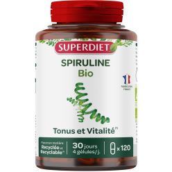   Superdiet spirulina energia és vitalitás vegán kapszula 120 db