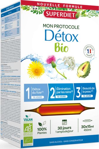 Superdiet 3 fázisos - 30 napos méregtelenítő program, vegán ampulla 30x15ml 450 ml