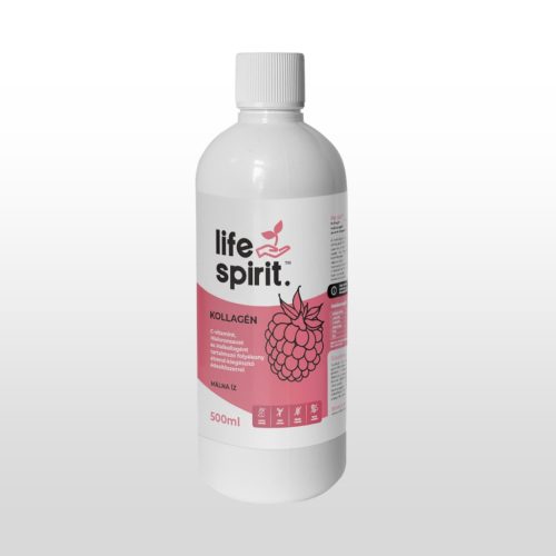 Life Spirit hal kollagén folyékony étrendkiegészítő málnás 500 ml