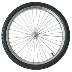   Kétkerekű kocsi kerék, Strend Pro Optimus kocsihoz, fekete, átmérő: 51 cm, szélesség: 5 cm, felfújható, fém felni