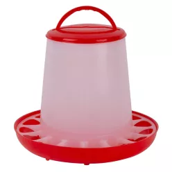   Baromfi etető, Strend Pro Garden Goodfarm PFD31, piros, 9 kg, műanyag, felfüggeszthető, védőrácsos