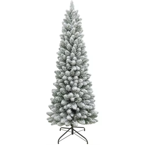 MagicHome Clark műfenyő, havas ezüstfenyő, 180 cm