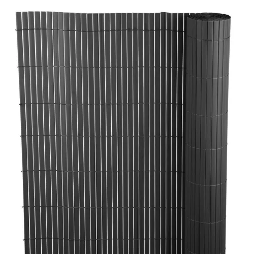 Lamellás kerítés, Strend Pro Garden Ence DF13, antracit, 200 cm x 3 m, PVC lamellák, 1300 g/m2, UV-álló, árnyékoló