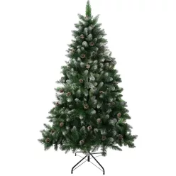    MagicHome Albero műfenyő, havas végek, tobozokkal, 150 cm