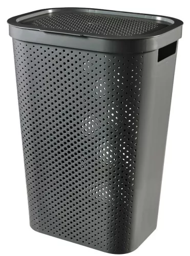 Curver® Infinity szennyestartó kosár - antracit, 60 literes