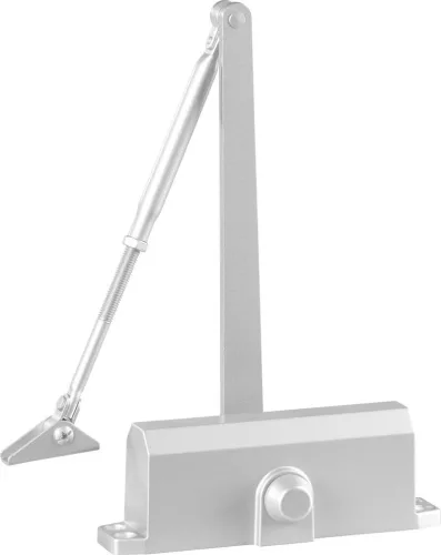 Ajtózáró, Strend Pro, ezüst, 40-65 kg, EN3, hidraulikus, tűzgátló