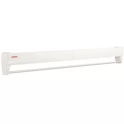   Leifheit 83100 Telegant 81 Plus fali ruhaszárító, fehér, 8,1 m szárítófelülettel, 100 cm széles szárítórudakkal, krómozott törölközőtartóval, összecsukható, helytakarékos kialakítással, beltéri használatra
