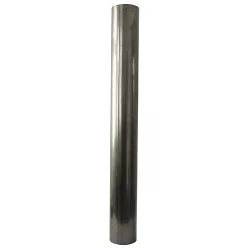   Füstcső, V.A.P.K. Dymo, ezüst, 100 cm / 100 mm, DC01 acéllemez, vékonyfalú, lemezvastagság: 0,5-1 mm