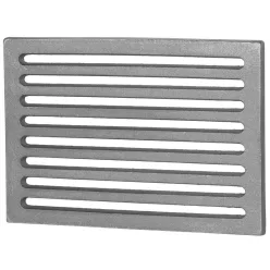   Rostély, Strend Pro, 36 x 23 x 1,5 cm, sötétszürke, öntöttvas, tűzhelyhez és kályhához, hőálló, karcálló, kemencéhez, kandallóhoz és sütőhöz is
