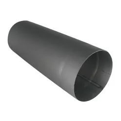   Füstcső, V.A.P.K. HS 1000/130/1,5, fekete, 100 cm / 130 mm, DC01 acéllemez, vastagfalú, lemezvastagság: 1,5 mm
