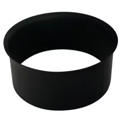   Füstcső csatlakozó, V.A.P.K. HS 120/1,5, fekete, 120 mm, DC01 acéllemez, lemezvastagság: 1,5 mm, téglakéményhez