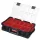 Rendszerező koffer, Qbrick Patrol System Two Organizer Plus, fekete, 9 rekesz, moduláris, polikarbonát fedél, poliamid reteszek, szilárd fogantyú